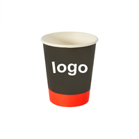 Gobelets à café jetables à paroi simple biodégradables personnalisés avec revêtement en PE, 2,5 à 20 oz - Gobelets en papier pour boissons chaudes avec logo personnalisé pour café