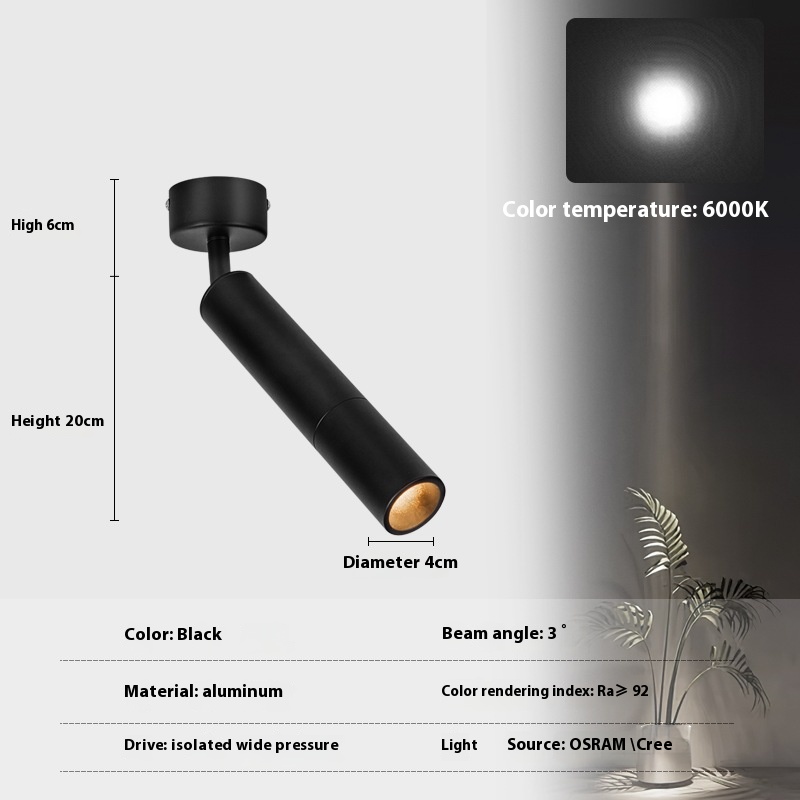 Nero 6000K montato in superficie
