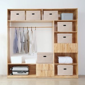Vải Lưu Trữ Thùng Tủ Quần Áo Tổ Chức Quần Hộp Quần Áo Lưu Trữ Giỏ Cho Tủ Quần Áo Và Quần Áo Tủ Quần Áo Lưu Trữ Hộp - Product Image 1