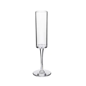 Gelas Anggur Plastik 6 Oz, Set Gelas Anggur Plastik Sampanye Sekali Pakai untuk Pernikahan