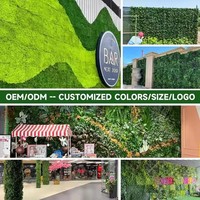 Station de propagation intérieure avec fausse herbe verte feuille murale plante artificielle panneaux muraux muraux panneau décoratif mural