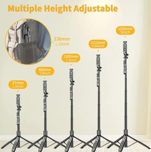 Trépied à <span class=keywords><strong>selfie</strong></span> de bonne qualité, trépied extensible tout-en-un pour téléphone avec télécommande sans fil, rotation à 360° pour <span class=keywords><strong>iPhone</strong></span> - Product Image 4