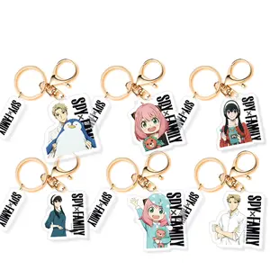 Cute Double Sided Spy X Family Keychain Anime Acrylic Figure Pendant Keychain