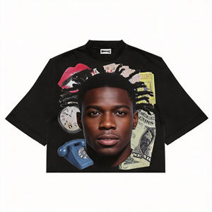 Streetwear unisexe T-Shirt pour femmes Regular Fit Heavyweight Custom Logo Print T-Shirt Pour Femmes - Product Image 2