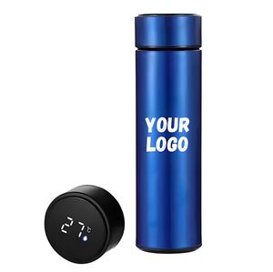 Botella de Agua Inteligente de 500 ml con Pantalla de Temperatura, Personalizable con Logotipo, Regalo Empresarial Promocional, Venta al Por Mayor, Regreso a Clases - Product Image 1