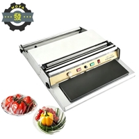 Machine d'emballage automatique de film alimentaire PE pour supermarchés, fruits, viandes, légumes