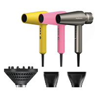 Sèche-cheveux professionnel électrique FirePhoenix 2200W, moteur BLDC, 110 000 tr/min, débit d'air haute vitesse 21 m/s, qualité salon, buse magnétique
