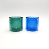 Verre à haute teneur en borosilicate résistant à la chaleur teinté couleur double paroi tasse à café verre à eau chaude