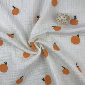 Wholesale <strong>Organic</strong> <strong>Cotton</strong> Muslin Fabric Rolls 4 Layer Crinkle <strong>Gauze</strong> Combed Yarn 120gsm Weight Good Price for Boys Girls Pillow - Product Image 2