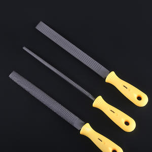 Vente chaude 8 pouces sculpture sur bois ensemble de fichiers trois pièces en bois ensemble de fichiers avec poignée jaune - Product Image 2