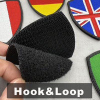 Patch en tissu sergé brodé avec drapeau de Chicago, avec fermeture auto-agrippante pour vêtements, chapeaux, sacs, textiles de maison