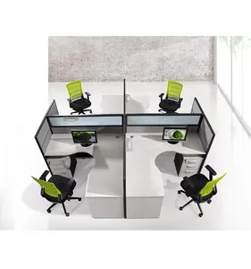 modern office cubicle workstation custom size color best price 4 person office workstation