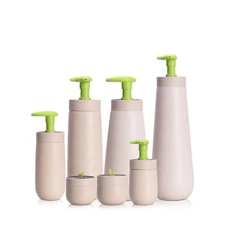 Siebdruck HDPE Leere Baby Shampoo Flasche Lotion Pump Flasche Set Kosmetik Creme Glas