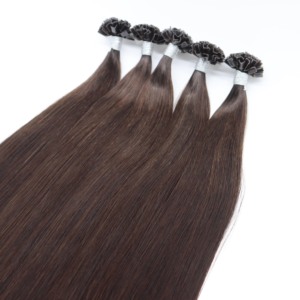 Extensions de cheveux à double pointe en U pur Extensions de pointe en V de kératine de cheveux humains vierges européens et italiens pour une utilisation en Salon - Product Image 2