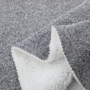 Stretch <strong>100</strong>%<strong>Polyester</strong> Fleece Material <strong>Fabric</strong> Hacci Bonded With <strong>Sherpa</strong> Heavyweight Fleece Clothing <strong>Fabric</strong> 450Gsm 150Cm - Product Image 6