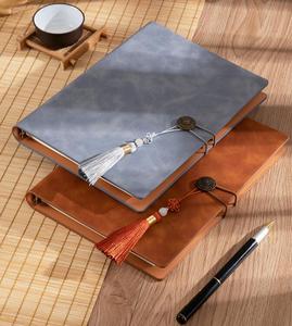 Trung Quốc Phong Cách Bán Buôn Tùy Chỉnh Bìa Cứng Máy Tính Xách Tay 6 Vòng Chất Kết Dính A5 PU Leather Organizer Planner Tạp Chí - Product Image 2