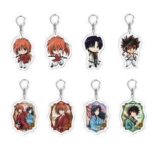 19 Stili di Portachiavi con Personaggio <span class=keywords><strong>Kenshin</strong></span> Himura, Stampa UV su Acrilico, Decorazione Anime in Plastica, Regalo - Product Image 1