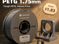 Filamento para Impresora 3D Hengxin PETG de 1.75mm, Color Gris Marrón Arena, en Formato Económico para Bambu Lab y Creality