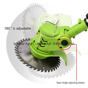 Tondeuse à gazon rechargeable 24V, débroussailleuse légère, coupe-herbe électrique pour le jardinage, le désherbage, la récolte des cultures et la coupe des arbustes - Product Image 5