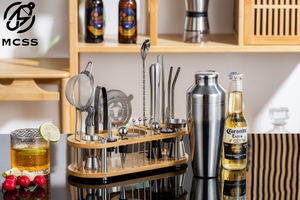 Nouvelle Collection 2025 : Kit de Barman Professionnel en Acier Inoxydable de Haute Qualité avec Support Métallique pour Barman - Product Image 2