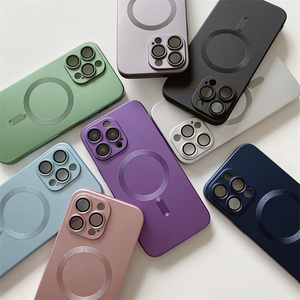 Cubierta móvil magnética de pintura metálica de lujo para <span class=keywords><strong>iPhone</strong></span> 15 <span class=keywords><strong>Plus</strong></span> 15 pro Max estuches, para <span class=keywords><strong>iPhone</strong></span> 15 funda de teléfono con <span class=keywords><strong>cargador</strong></span> inalámbrico de lujo - Product Image 5