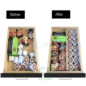 <b>Drawer</b> Dividers Bamboo Kitchen <b>Organizers</b> Spring Loaded Adjustable & Expandable (Set of 4) - Product Image 2