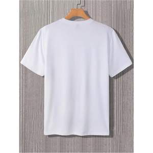 Camiseta Casual Personalizada para Hombre, Manga Corta, Cuello Redondo, 100% Algodón Jersey, Transpirable, con Estampado - Product Image 1