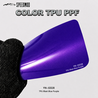 Film de protection de carrosserie Speedmod Custom Blast Blue Purple Metallic Gloss Color Change Anti Scratch TPU pour voiture, styling extérieur du véhicule