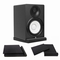 2 ensembles de coussinets isolants mousse acoustique haute densité pour la plupart des haut-parleurs support de salle de Piano coussin de renforcement du son