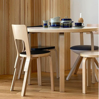 Chaise de salle à manger créative en bois de bouleau avec dossier, nouveau modèle simple en bois massif, pour la maison, la salle à manger et comme chaise de thé