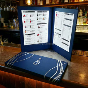 Richshining Customizable logo Foldable LED Illuminated <strong>Menu</strong> Suitable for Bars Nightclubs KTVs Restaurants and Parties - Product Image 1