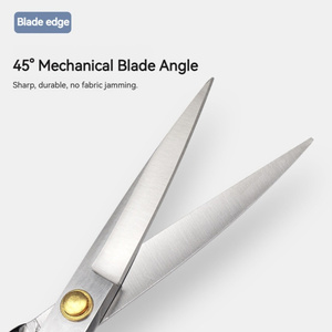 8" 12" Stainless Steel Blade Tailor's <b>Scissors</b> Tip Cloth Cutting Shears Soft Grip Handle Silver Household Use Smooth DIY Smooth - Product Image 6