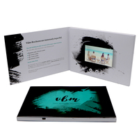 Module de croquis vidéo de luxe personnalisé, 50 pièces, emballage de Logo personnalisé, enveloppe, couleur, réception, carte vidéo vierge, 5 7 pouces