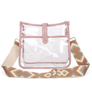 Fashionable <b>Women's</b> Waterproof Crossbody <b>Bag</b> Custom Transparent Newest PVC Clear <b>Bag</b> with Zipper Closure - Product Image 4