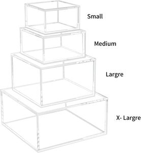 Nhà máy tùy chỉnh hộp lưu trữ Acrylic trong suốt với nắp văn phòng tổ chức cho phòng tắm & nhà bếp thiết kế đa chức năng - Product Image 5