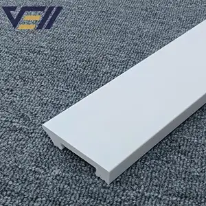 Pabrik polistiren Ps Skirting Board & plastik dinding ramah lingkungan cetakan & pvc busa Cornice Led Skirting Board