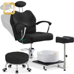 Foot Massage Basin Supplier Of Reclining Pedicure Station For Hydraulic Height Adjustable 360 Swivel Portable Pedicure Station