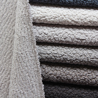 Nouveau Design Home Textile 100% Polyester Boucle Tissu Tissé Uni Canapé Tissu D'ameublement Textile pour Un Usage Domestique