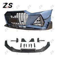 Pare-chocs de voiture en gros d'usine ZS avec lèvre avant en Fiber de carbone pour Audi A7 C8 2019-2024 Kits de carrosserie de lifting automatique RS7 ABT modifiés