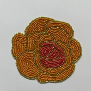 Handcrafted <b>Beaded</b> Table <b>Coasters</b> Stylish Bohemian Design Heat Resistant And Non Scratch Decorative And Home Accessories - Product Image 1