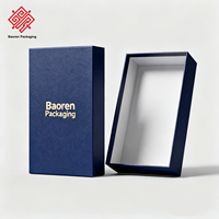 Baoren – Boîtes rigides personnalisées pour vêtements et chaussettes de bébé, couleur sur mesure, style vintage, impression UV, logo personnalisé, écologiques, luxe haut de gamme