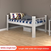 Lits durables en fer forgé à ossature métallique Lits doubles au design moderne Lits mezzanine Lits d'appartement Lits dortoirs scolaires Lits superposés