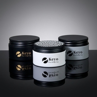 Pot de conditionnement cosmétique en plastique PET noir mat à paroi épaisse vide de 3 oz avec bouchon à vis pour les soins capillaires