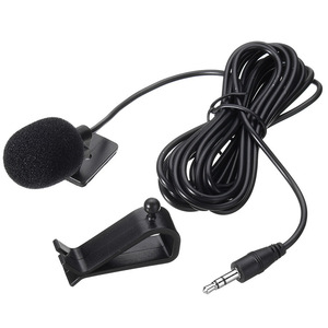Microphone à pince pour voiture, câble de 3 m, micro intégré pour kit voiture Bluetooth, noir - Product Image 2