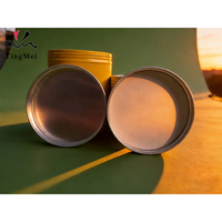 Bocaux en plastique PET personnalisés de 120 ml avec bouchons à vis en aluminium, bocaux pour cire capillaire pour emballage cosmétique