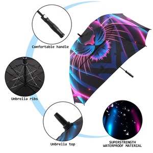 Vented Square Golf <b>Umbrella</b> Full Print 60inch 68inch Oversize OEM ODM Wholesale Windproof Large Custom Golf <b>Umbrella</b> with logo - Product Image 3