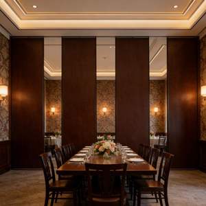 Divisor Móvil Temporal para Hotel con Acabados Personalizables, Marco de Aluminio, Plegable y Deslizante, Pared Acústica Móvil de Madera - Product Image 3