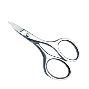 Tijeras de Manicura Profesionales de Acero Inoxidable con Hoja Curva Afilada para el Cuidado de Uñas, Cutículas y Cejas - Product Image 1