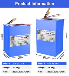 60V 20ah Ternäre Lithium batterie für Elektro roller Elektro fahrrad batterie 48V 20ah 72V 20ah Lithium batterie