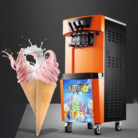 Machine à glaces molles à 3 saveurs, goût onctueux, prix